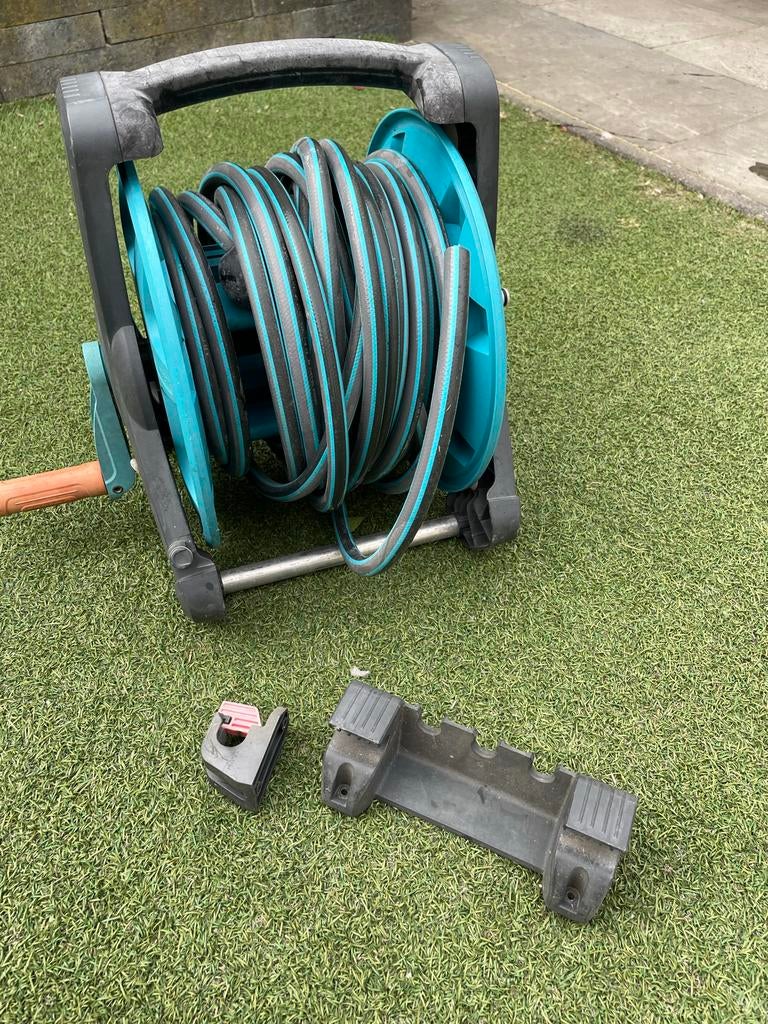 Te koop: Slanghaspel gardena gebruikt, Tuin en Terras, Tuinslangen, Ophalen, Gebruikt, Tuinslanghaspel