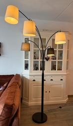 Moderne staande lamp met 5 kapjes - Zwart/Grijs, Huis en Inrichting, Ophalen, Zo goed als nieuw, Metaal, 150 tot 200 cm