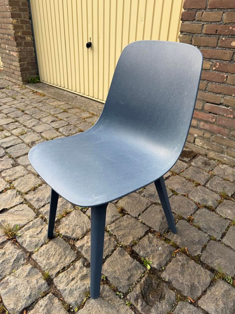 Ikea Odger stoel blauw, Huis en Inrichting, Ophalen, Kunststof, Gebruikt, Blauw