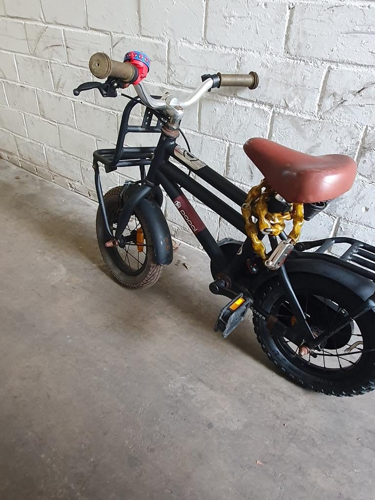 Popal kinderfiets zwart, Ophalen of Verzenden, Minder dan 16 inch