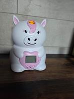 Leuke Eenhoorn Wekker / Spaarpot, Ophalen of Verzenden, Nieuw, Klok