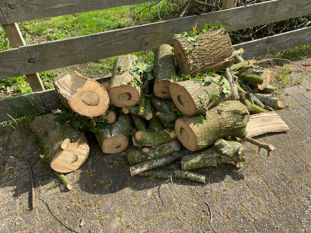 Brandhout eikenhout -, Tuin en Terras, Haardhout, Minder dan 3 m³, Ophalen, Eikenhout, Blokken