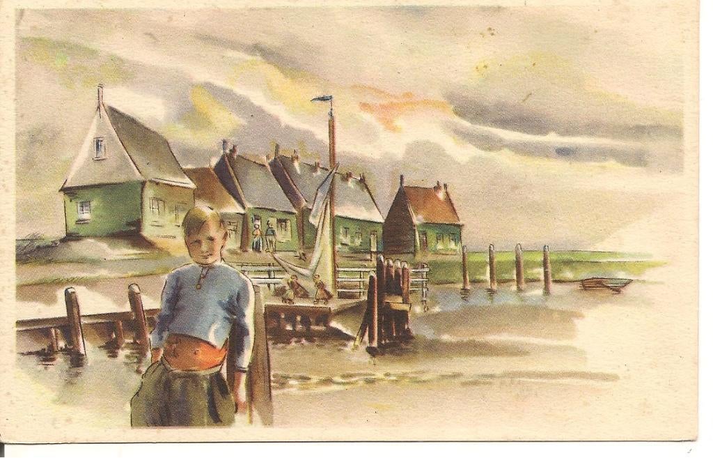 Haven van Volendam., Ophalen of Verzenden, 1960 tot 1980, Gelopen, Noord-Holland