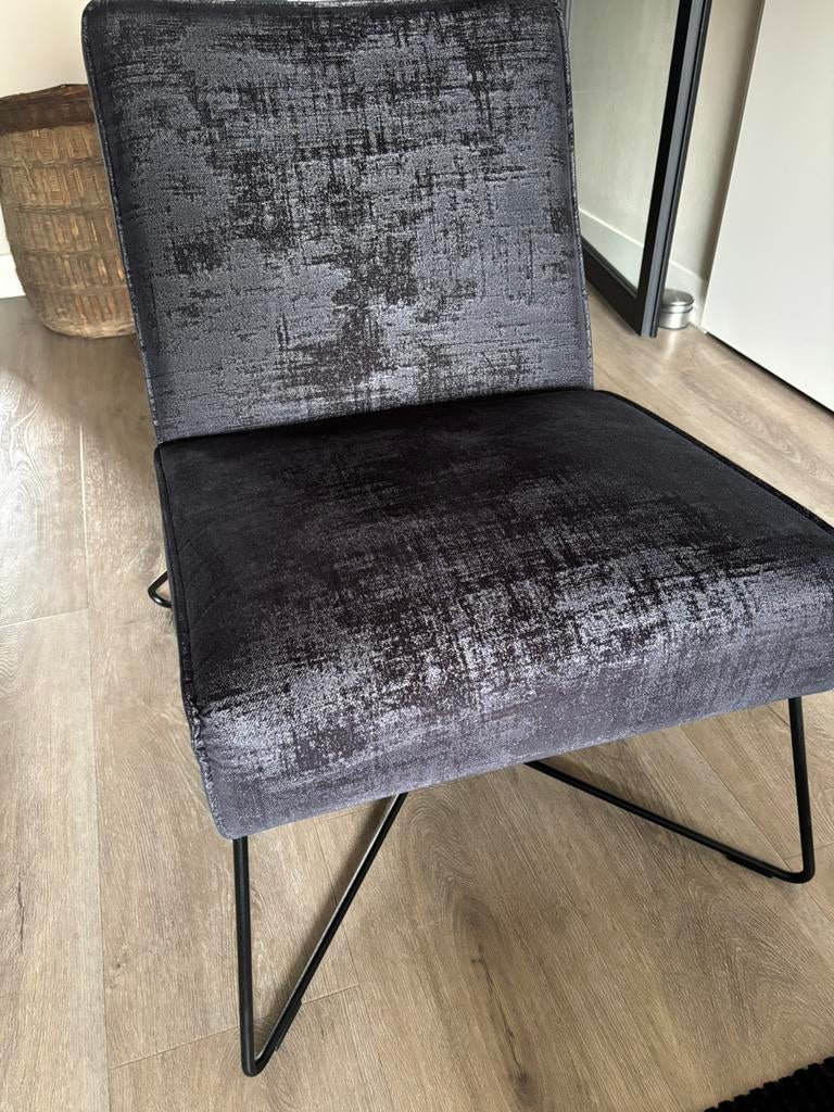 Zwarte relax fauteuil, Ophalen, Zwart, Zo goed als nieuw, Eén