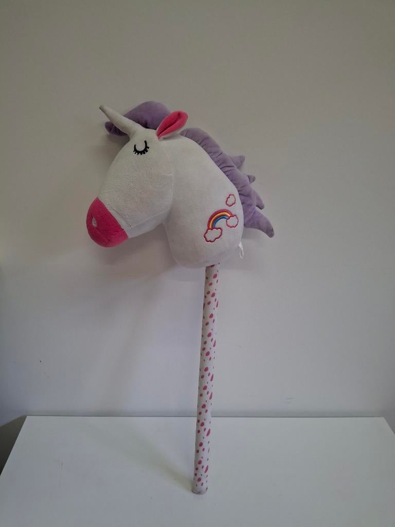 Stokpaardje hobbyhorse eenhoorn unicorn, Verzenden, Zo goed als nieuw
