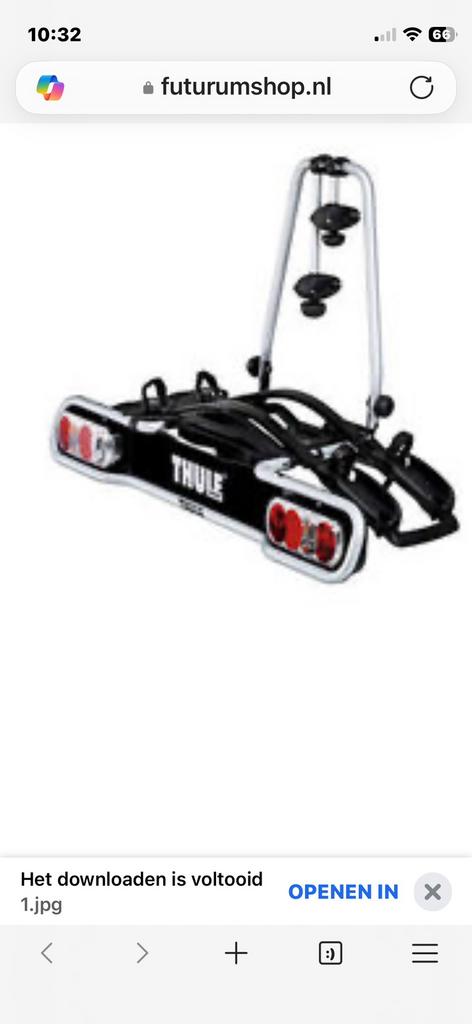 Thule EuroRide 940, Auto diversen, Fietsendragers, Ophalen, 2 fietsen, Nieuw, Trekhaakdrager