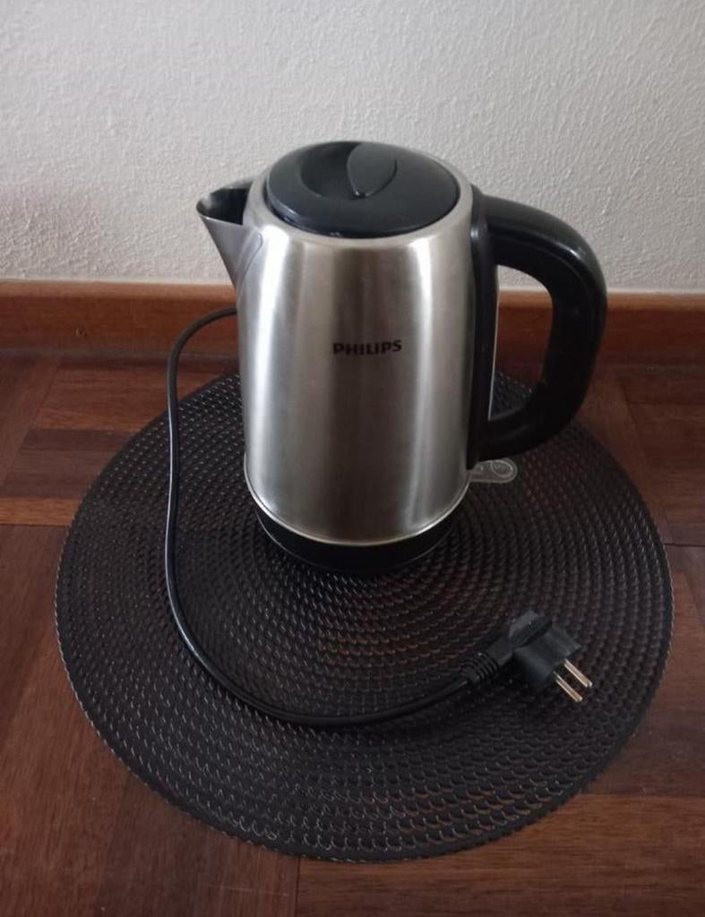 Philips rvs waterkoker 1.7 liter geldrop mierlo, 1 tot 2 liter, Ophalen of Verzenden, Rvs
