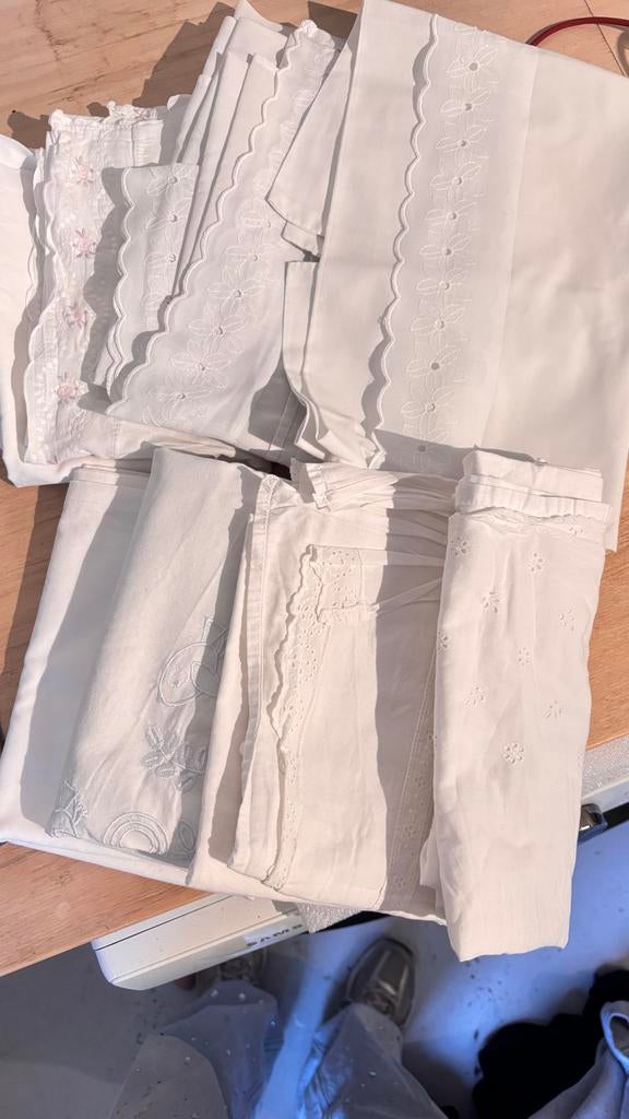 6x Vintage Baby Lakentjes, Ophalen of Verzenden, Zo goed als nieuw, Minder dan 70 cm, Deken