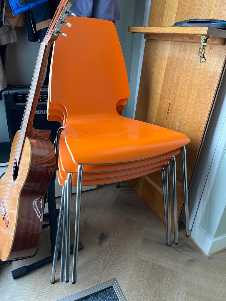 4 Ikea Vilmar stoelen, Ophalen, Gebruikt, Overige kleuren, Vier