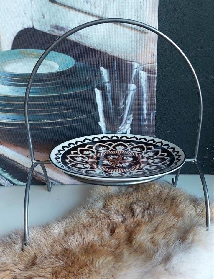 Etagere 1 laags Pomax Bord in houder H32 Nieuw, Huis en Inrichting, Ophalen of Verzenden, Nieuw