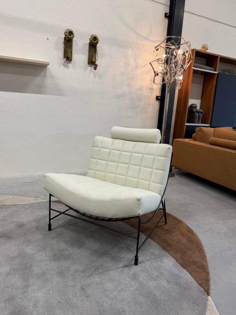 Nieuw Leolux Volare Fauteuil wit leer design stoel, Huis en Inrichting, Fauteuils, Nieuw, Ophalen of Verzenden, 50 tot 75 cm, Harvink Jori Rolf Benz Design on Stock Eyye Montis Evidence
