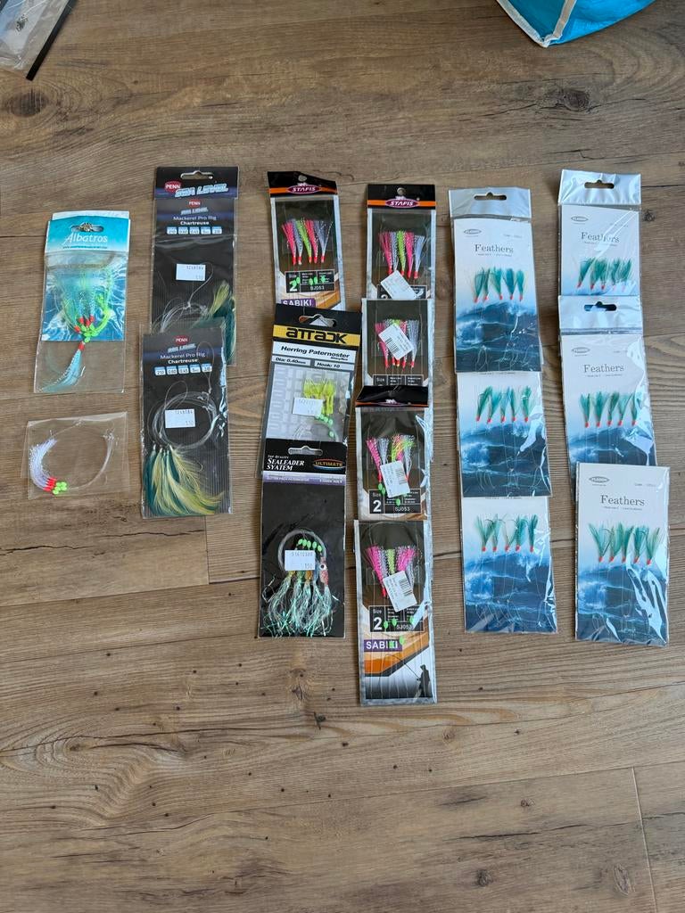 17 Nieuwe Makreel Paternosters - Diverse Soorten, Ophalen of Verzenden, Nieuw, Overige typen