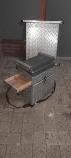 Aluminium viskist met  plateau, Ophalen, Gebruikt