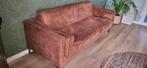 Zeer nette 2,5-zits Rodeo bank in cognac microleer, Ophalen, Overige materialen, Driepersoons, 75 tot 100 cm