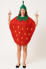 Aardbeien Kostuum Dames –   S – 2-Delige Fruit - Maat S, Niet ingevuld, Niet ingevuld, Niet ingevuld