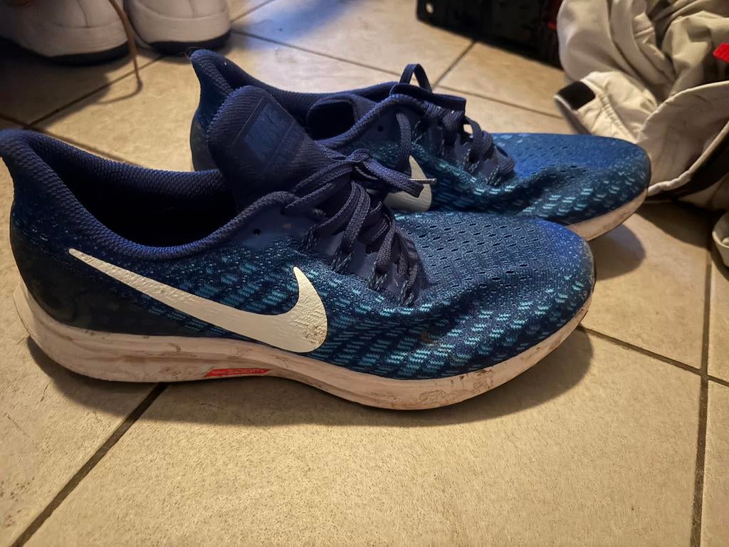 Nike Zoom blauwe hardloopschoenen maat 42,5, Ophalen of Verzenden, Zo goed als nieuw, Hardloopschoenen, Nike