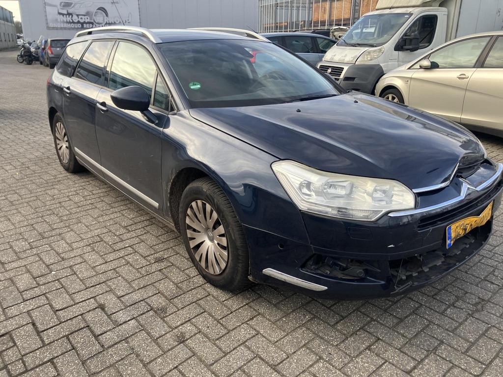 Citroen C5 Tourer 1.6 THP Comfort Licht rijdt bare voorschad, Voorwielaandrijving, Euro 5, Gebruikt, Blauw