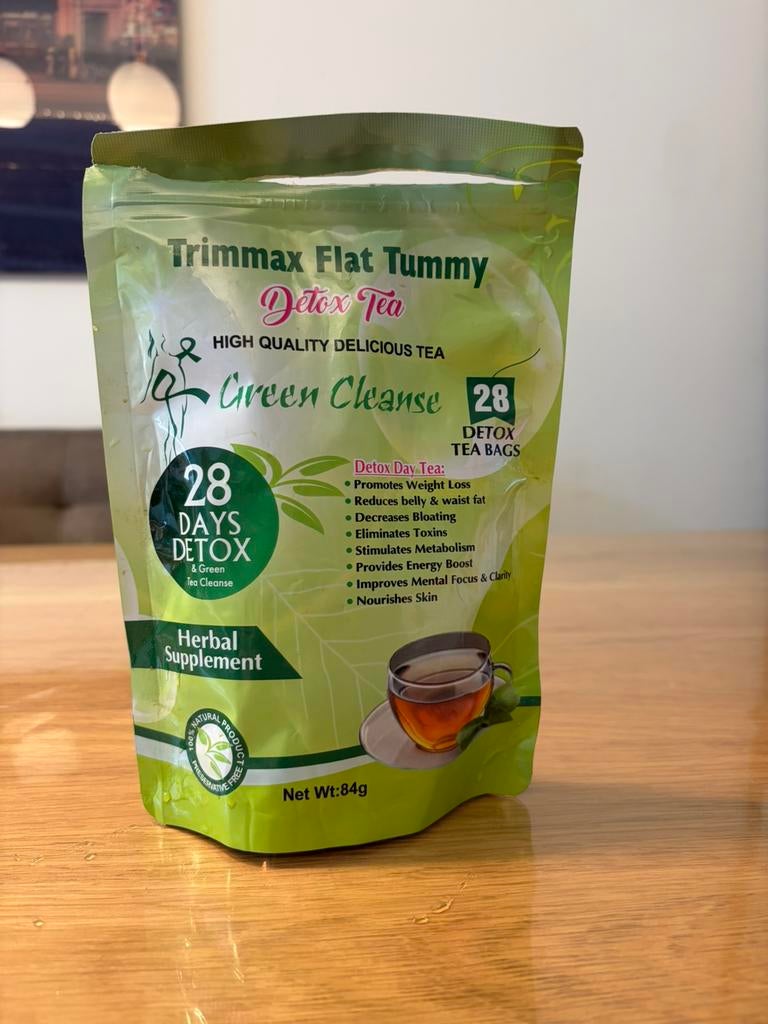 Trimmax flat tummy detox tea thee afslanken detoxen, Ophalen of Verzenden, Nieuw, Poeder of Drank