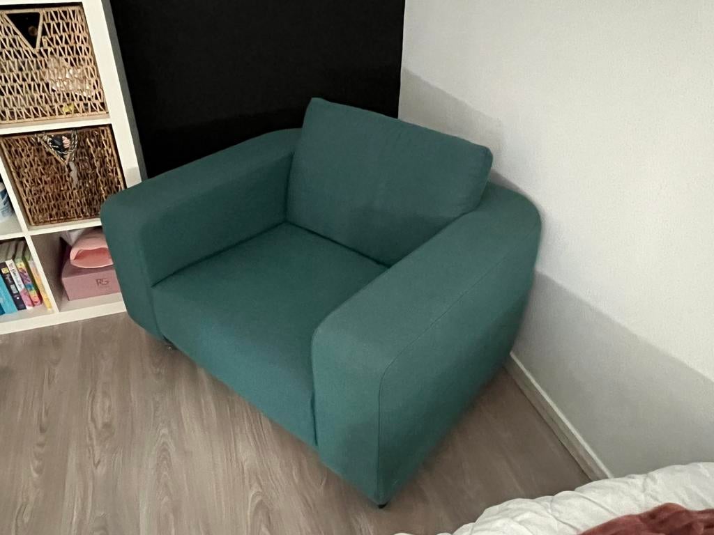 Fijne stoffen luxe stoel, Huis en Inrichting, Ophalen, Gebruikt, Eenpersoons, 75 tot 100 cm