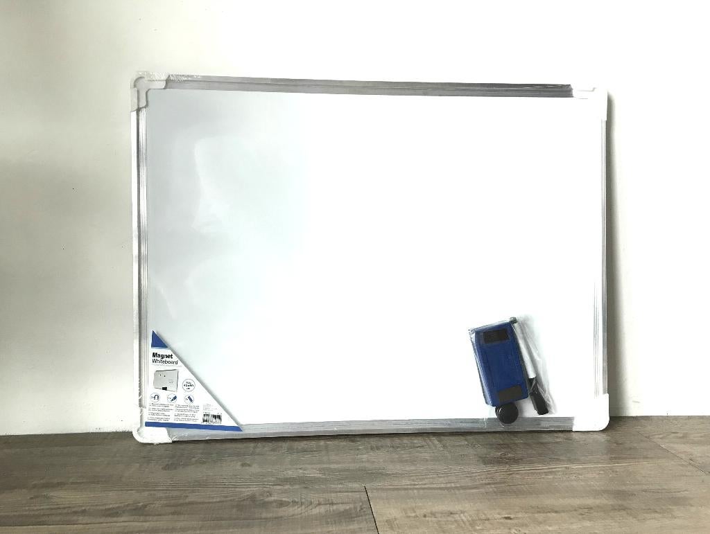 NIEUW Magnetisch whiteboard 60x45cm voor thuis of kantoor, Diversen, Schoolborden, Ophalen of Verzenden, Whiteboard