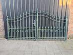 Zware ijzeren poort 3,20 m breed, Ophalen, Gebruikt, IJzer, Sierhekwerk