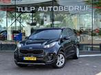 Kia Sportage 1.6 T-GDI 4WD DynamicLine Automaat 2017, Stof, Gebruikt, 4 cilinders, Zwart