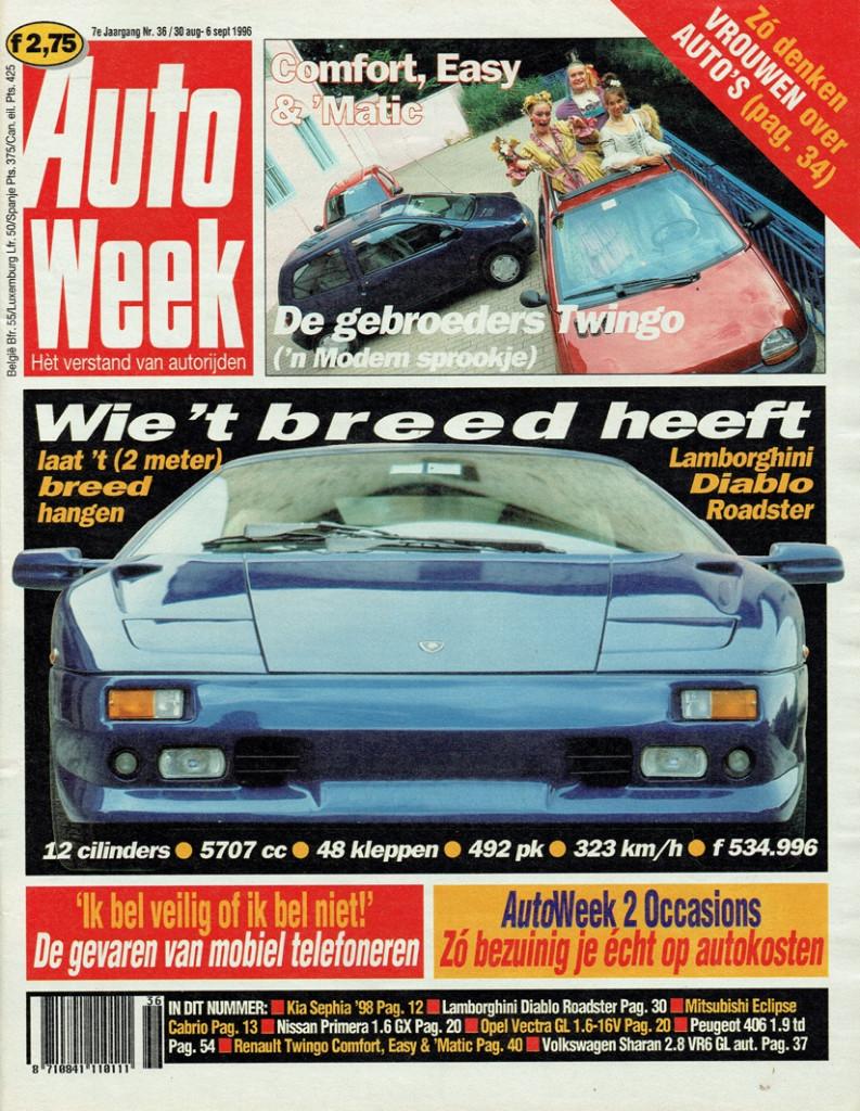 Autoweek 1996 nr. 36 (o.a. Lamborghini Diablo Roadster), Verzenden, Gelezen, Algemeen