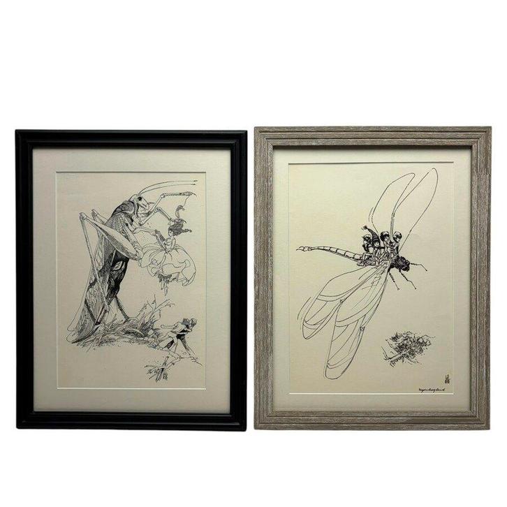 Will Berg (1921-2001) - twee inkttekeningen, Antiek en Kunst, Kunst | Tekeningen en Foto's, Ophalen of Verzenden