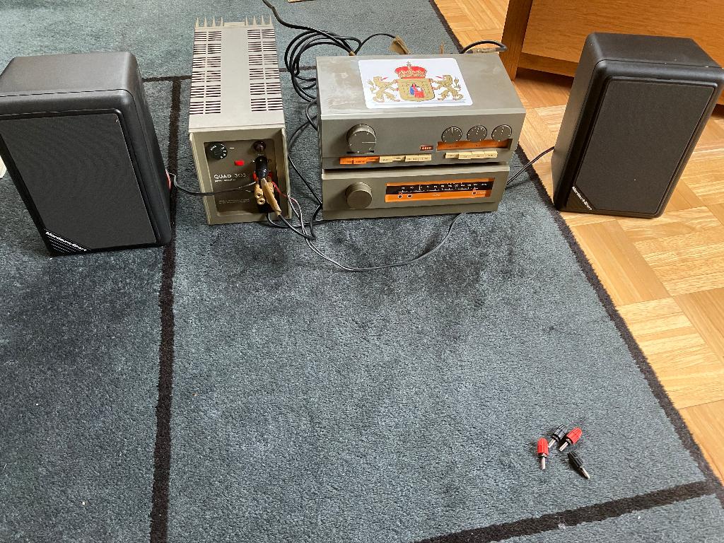 Quad 33 + 303 + FM3, Audio, Tv en Foto, Versterkers en Receivers, Ophalen, Gebruikt, Overige merken