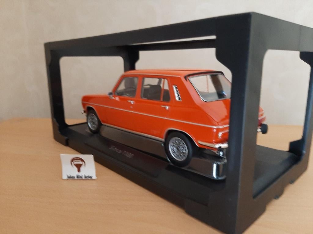 Simca 1100 Ti 1974 Sumatra Rood van Norev 1:18, Hobby en Vrije tijd, Auto, Norev, Ophalen of Verzenden, Norev