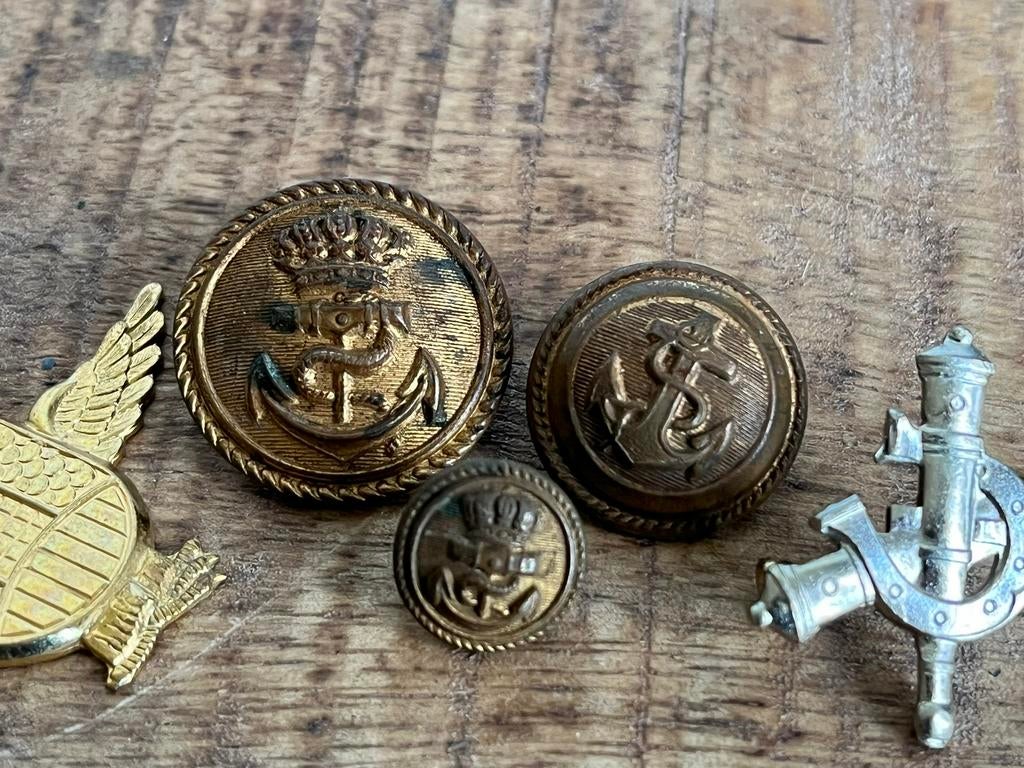 Duitse kriegsmarine manchetknopen en andere speltjes usa, Verzamelen, Ophalen of Verzenden