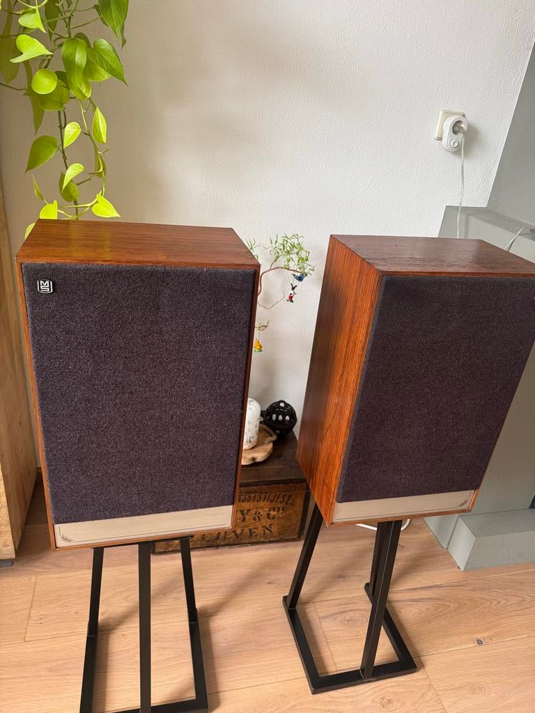 Vintage Mordaunt Short Pageant II, Gebruikt, 60 tot 120 watt, Front, Rear of Stereo speakers, Ophalen
