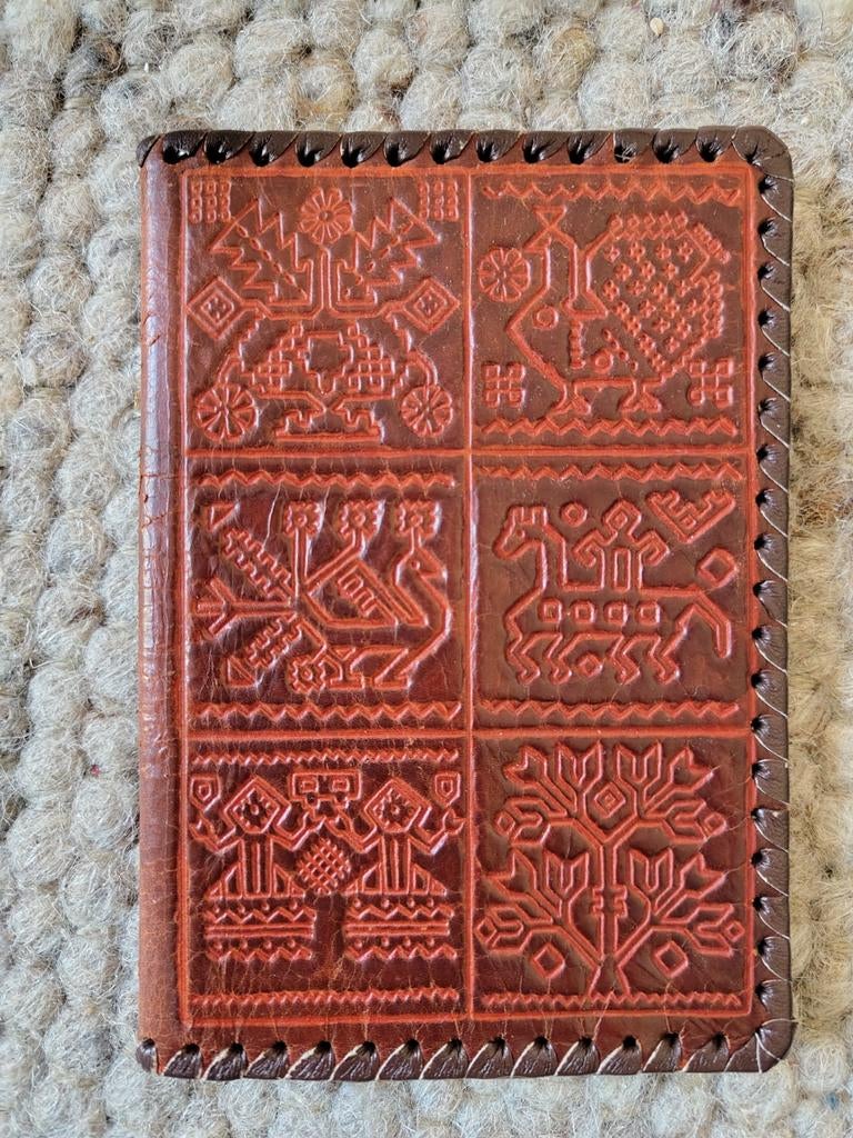 Lederen / leren paspoort/ pasjes hoesje, Ophalen of Verzenden