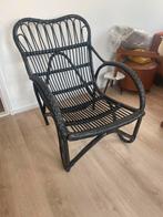 Rotan stoel, Huis en Inrichting, Stoelen, Ophalen, Zwart, Zo goed als nieuw, Eén