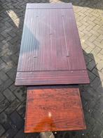 Salontafel Rustieke look met uit schuivbare tafeltje, Huis en Inrichting, Kasten | Televisiemeubels, Ophalen