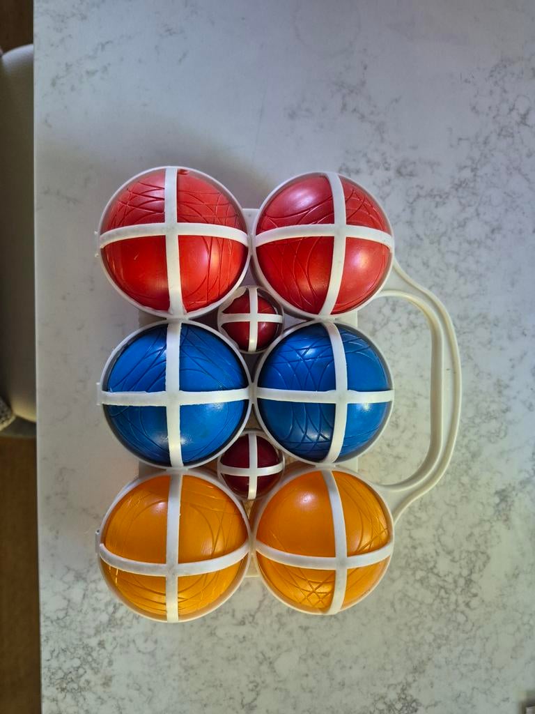 Jeu de boules ballen 6 stuks, Drie of vier spelers, Ophalen, Zo goed als nieuw