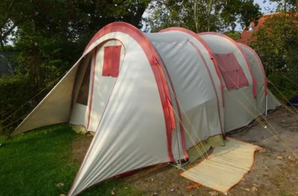 Ruime katoenen tunneltent voor 4-5 personen, Ophalen of Verzenden, Zo goed als nieuw, Tot en met 4