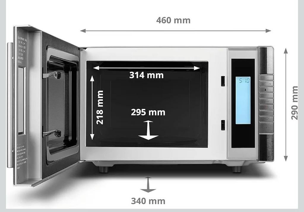 Magnetron met grill functie, Witgoed en Apparatuur, Magnetrons, Ophalen, Zo goed als nieuw, Grill