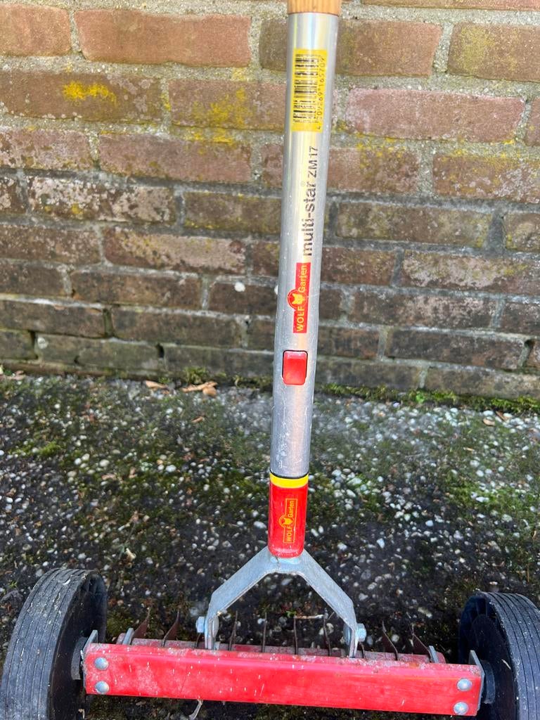 Wolf-Garten multi-star ZM17 beluchter met wielen, Tuin en Terras, Hand-tuingereedschap, Ophalen, Gebruikt, Overige soorten
