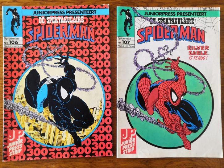 Spider-man #300 & #301 - NL editie - Eerste comic met Venom, Boeken, Strips | Comics, Gelezen, Meerdere comics, Europa, Ophalen of Verzenden