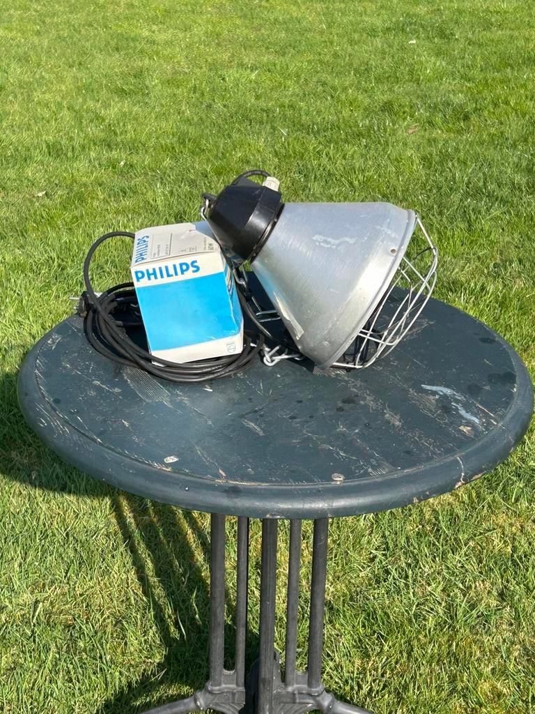 Infrarode warmtelamp + beschermkap, Dieren en Toebehoren, Honden-accessoires, Zo goed als nieuw, Ophalen of Verzenden