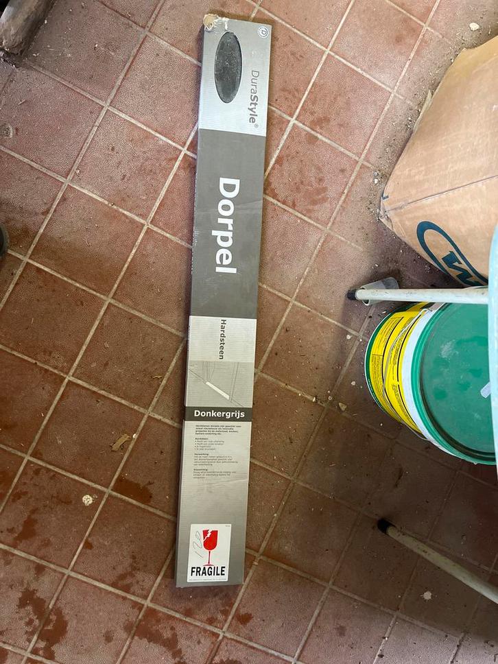 DuraStyle Hardstenen dorpel donkergrijs 103x12x2cm (4 stuks), Huis en Inrichting, Badkamer | Complete badkamers, Nieuw, Ophalen