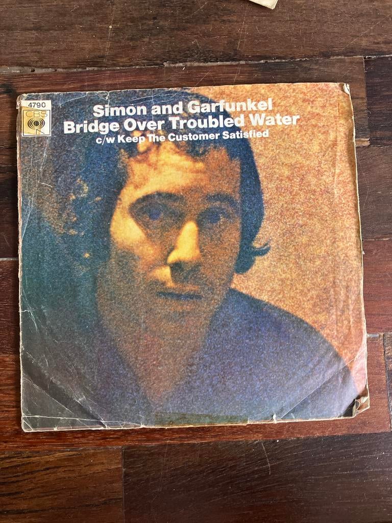 Simon and Garfunkel - Bridge Over Troubled Water single, Cd's en Dvd's, Vinyl Singles, Gebruikt, 7 inch, Single, Ophalen of Verzenden