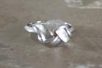 zilverkleurige ring, Gebruikt, Ophalen of Verzenden, 17 tot 18, Dame