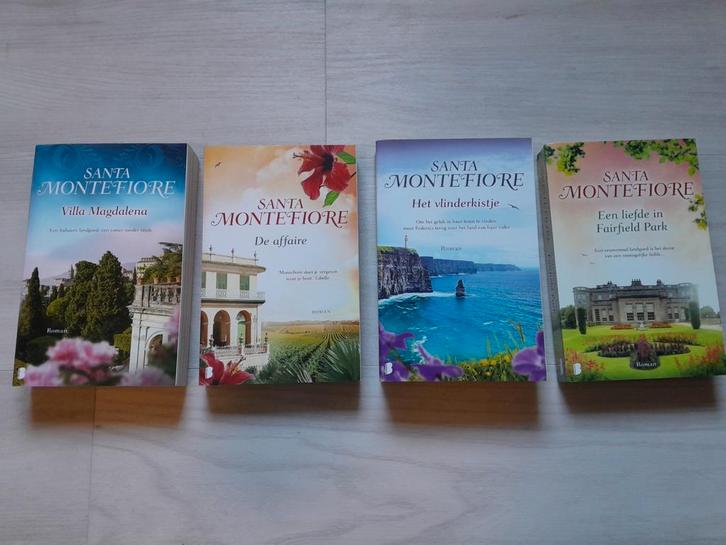 4 romans van Santa Montefiore - Samen voor €10,00, Boeken, Romans, Gelezen, Nederland, Ophalen of Verzenden