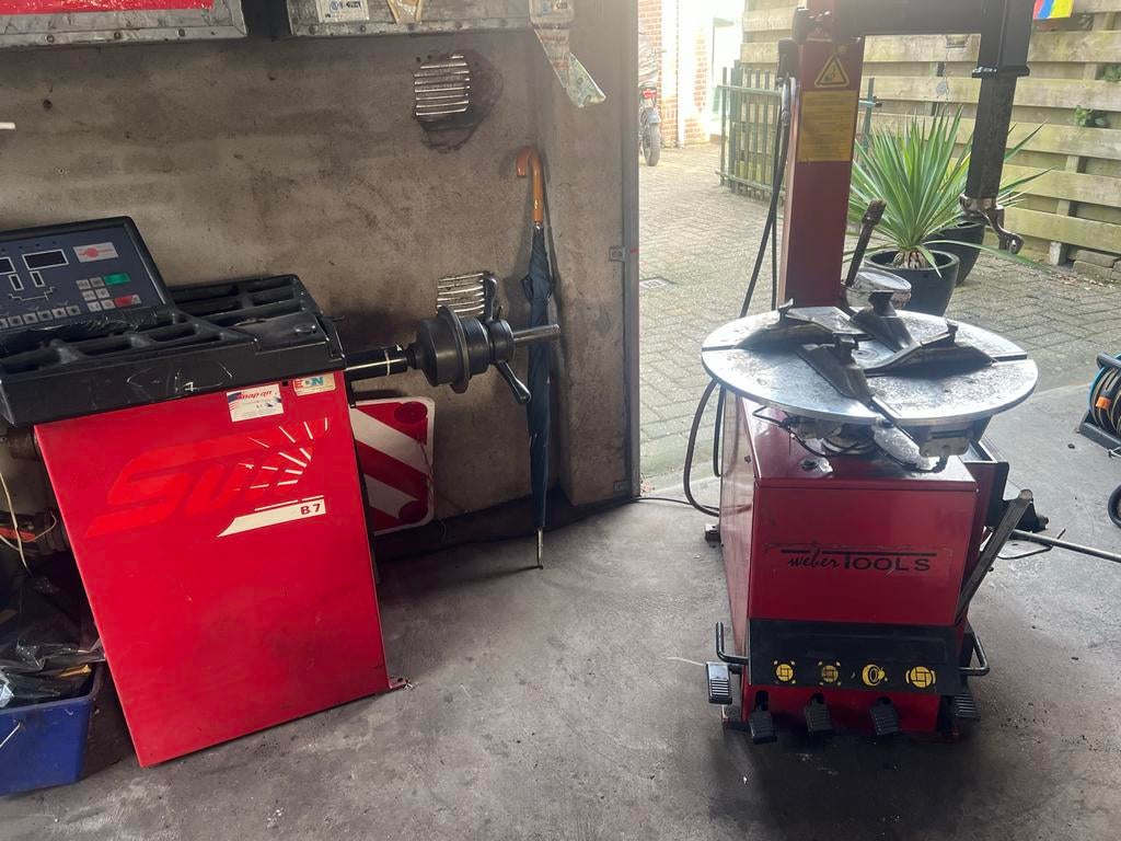 Banden demonteer- en balanceerapparaat set, Auto diversen, Autogereedschap, Gebruikt, Ophalen