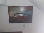 Wanddecoratie VW Bus Rood - Vintage Look, Minder dan 50 cm, Overige typen, Ophalen of Verzenden, Zo goed als nieuw