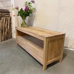 Teakhouten TV Meubel - 130 cm breed - 2 lades - TTM Wonen, 100 tot 150 cm, Taag 63, 2491 CS, Den Haag (Forepark), Teakhout, Ophalen of Verzenden