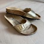 Als nieuw! Birkenstock Madrid Goud Maat 38 slippers, Ophalen of Verzenden, Zo goed als nieuw, Overige kleuren