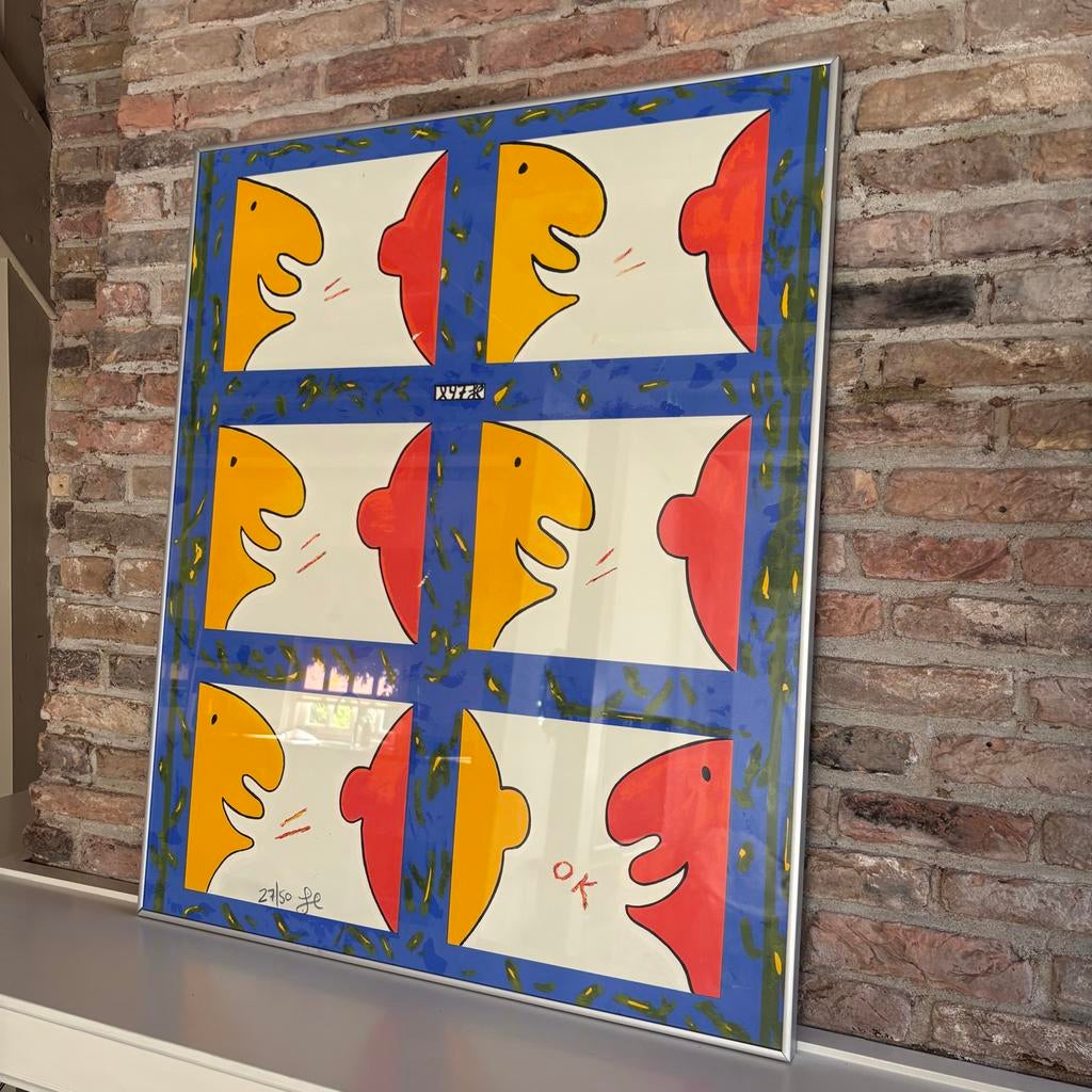 Jacob Herskind - Zeefdruk 'Voulez vous' - Genummerd, Ophalen